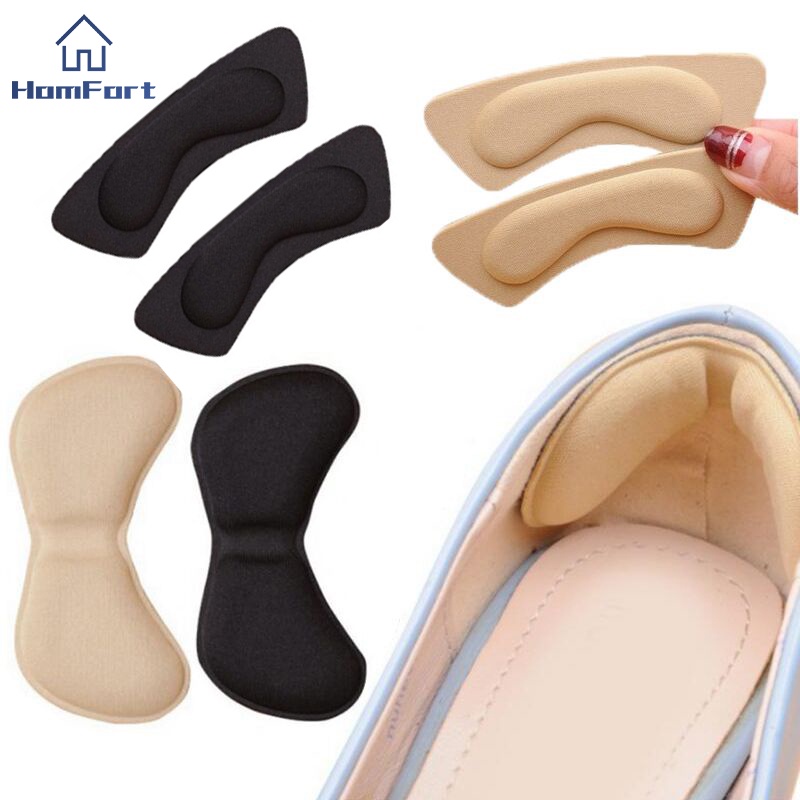 1Pair Women Sponge Heel Pads High Heels Shoes Sticker Antiwear Feet Pad Cushion Insert Insole Protector Back Sticker