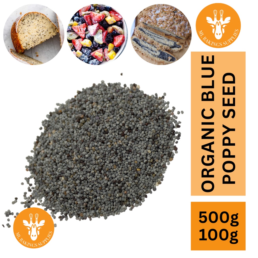 [READY STOCK] Organic Blue Poppy Seed (500g / 100g) Shopee Malaysia