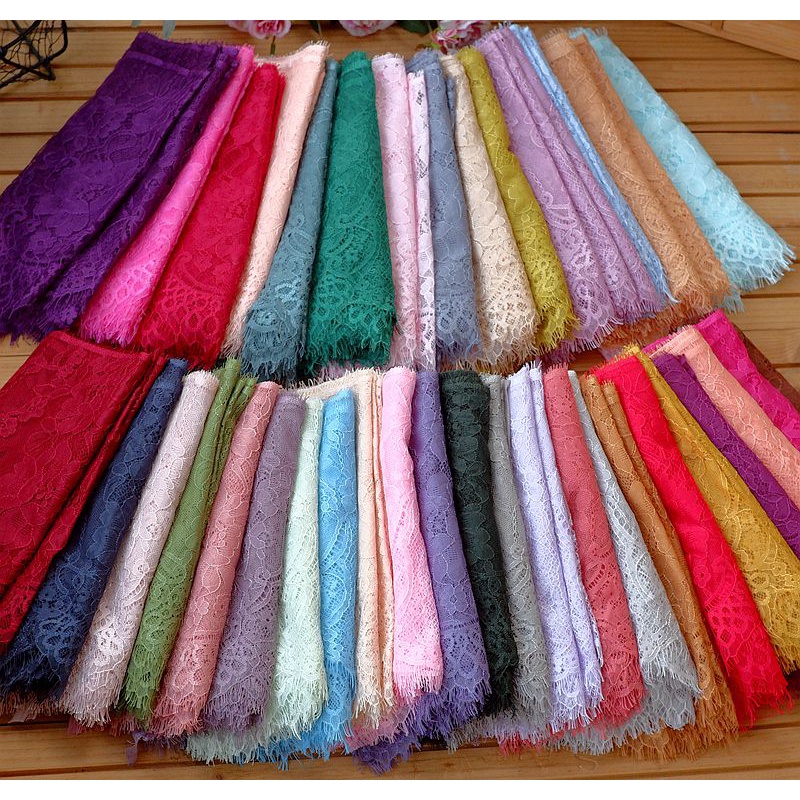 Premium Reliable 3Meters price French chantilly lace Floral embroidered trim scallop eyelash Dress DIY Sewing - Image 3