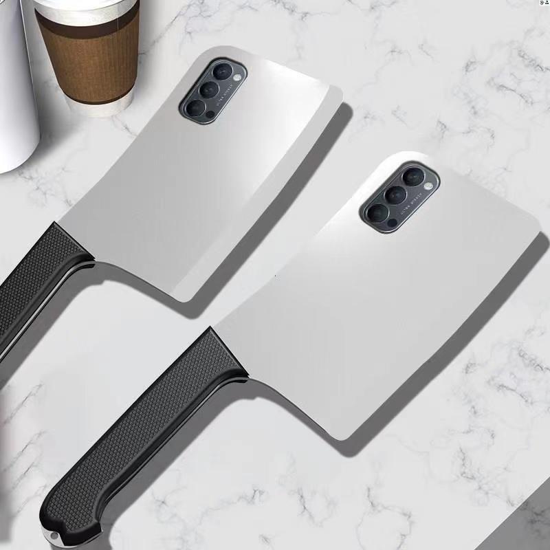 Fashion Creative Kitchen Knife Type Phone Case for OPPO A17K A17 A1 Pro A16K A16E A16 A16S A54 A55 A74 A94 A57 A77 A36 A96 A76 Reno 5 6 7 8 6Z 7Z 8Z 8T Anti Drop Case