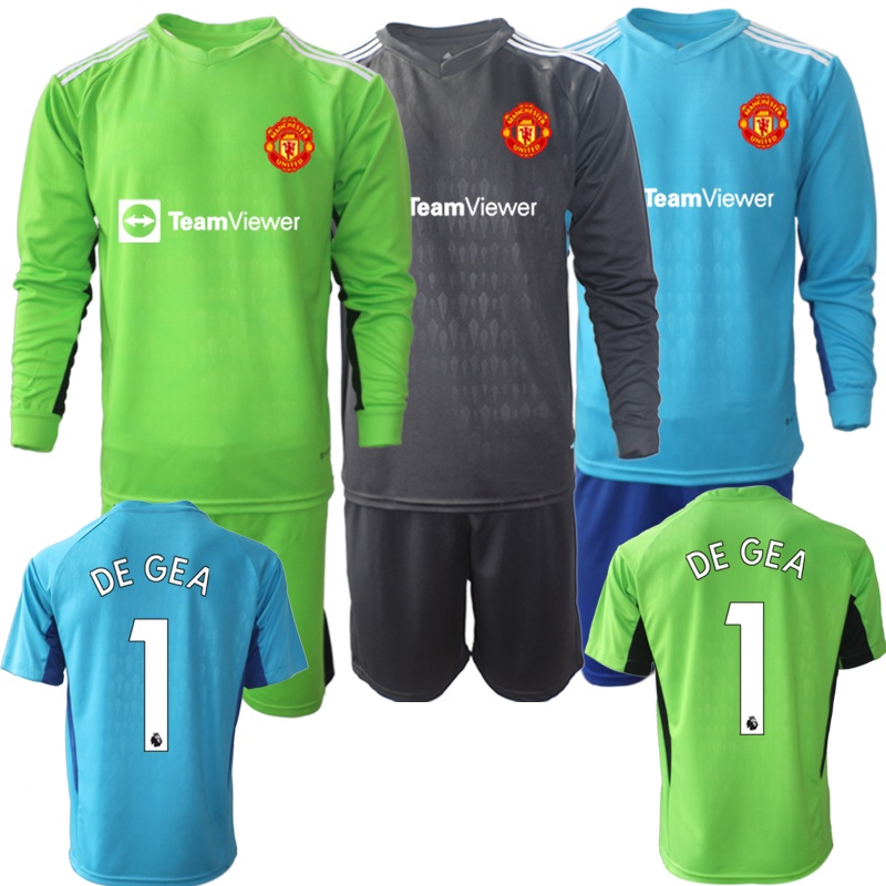 Manchester United goalkeeper ball suit David de Gea shirt his goalkeeper suit Edwin van der SAR home and away football suit adult children