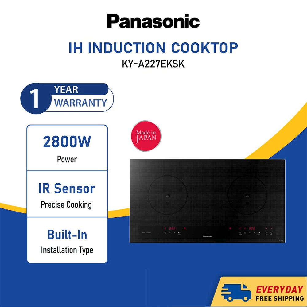 PANASONIC KY-A227EKSK Induction Cooktop IH 5600W 74CM Built In Cooktop Electric Stove IR Sensor Dapur Periuk Induksi 电磁炉