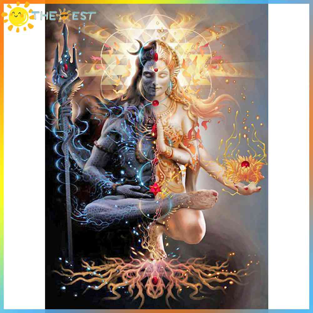 ❉THEBEST❉Diamond Painting Kit Indian Shiva Art Full Round Drill Picture Handicrafts