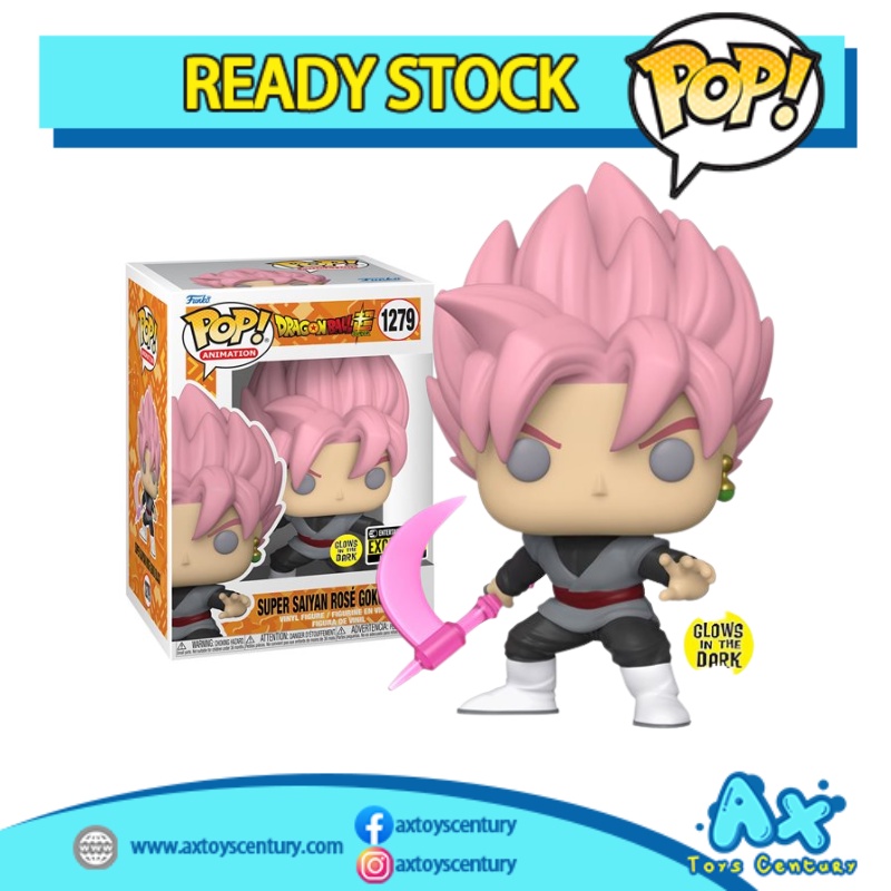 Funko POP Dragon Ball Super Saiyan Rose Goku Black GITD #1279 ...