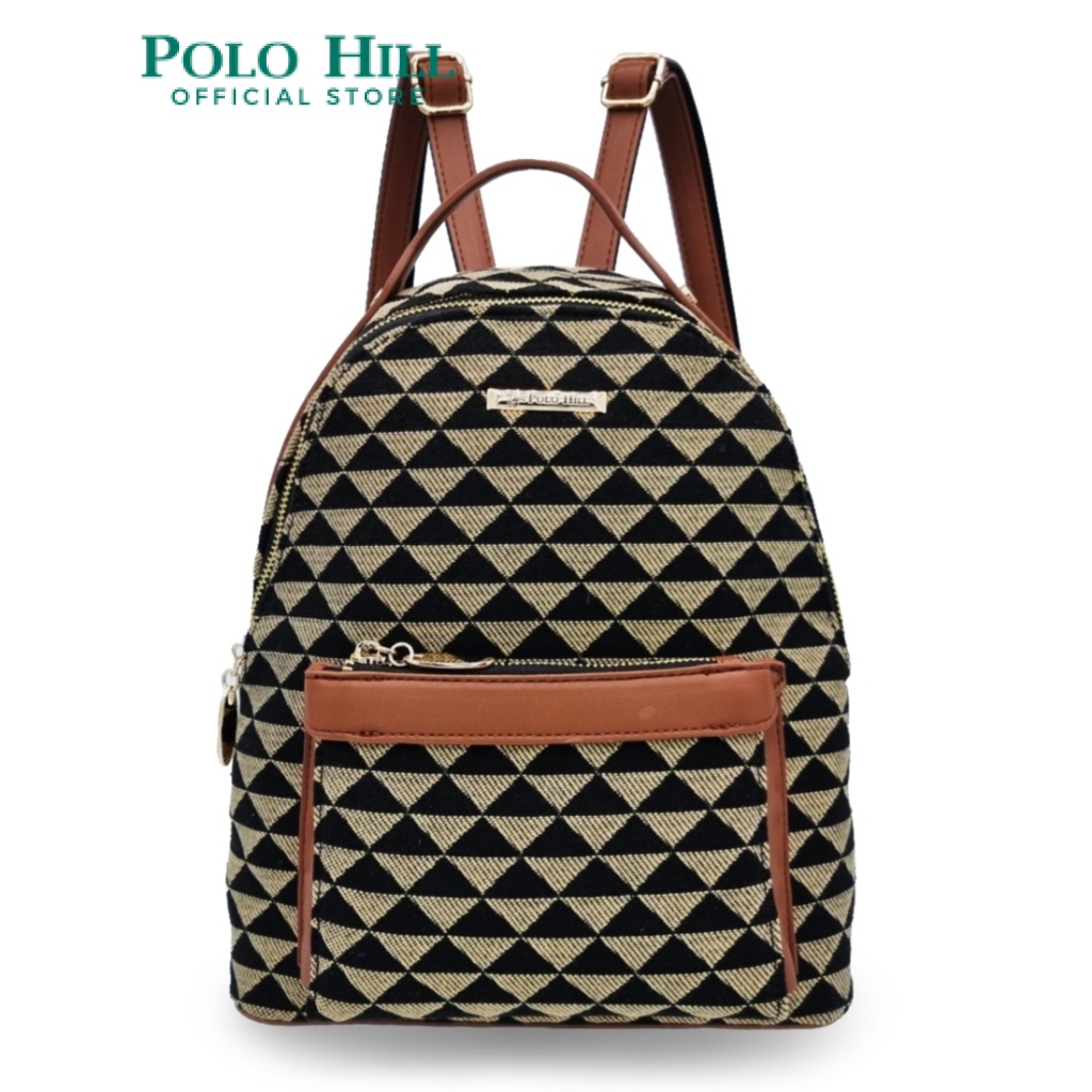 POLO HILL Ladies Rennah Backpack PHB-HB2100 (Brown/Orange/White)