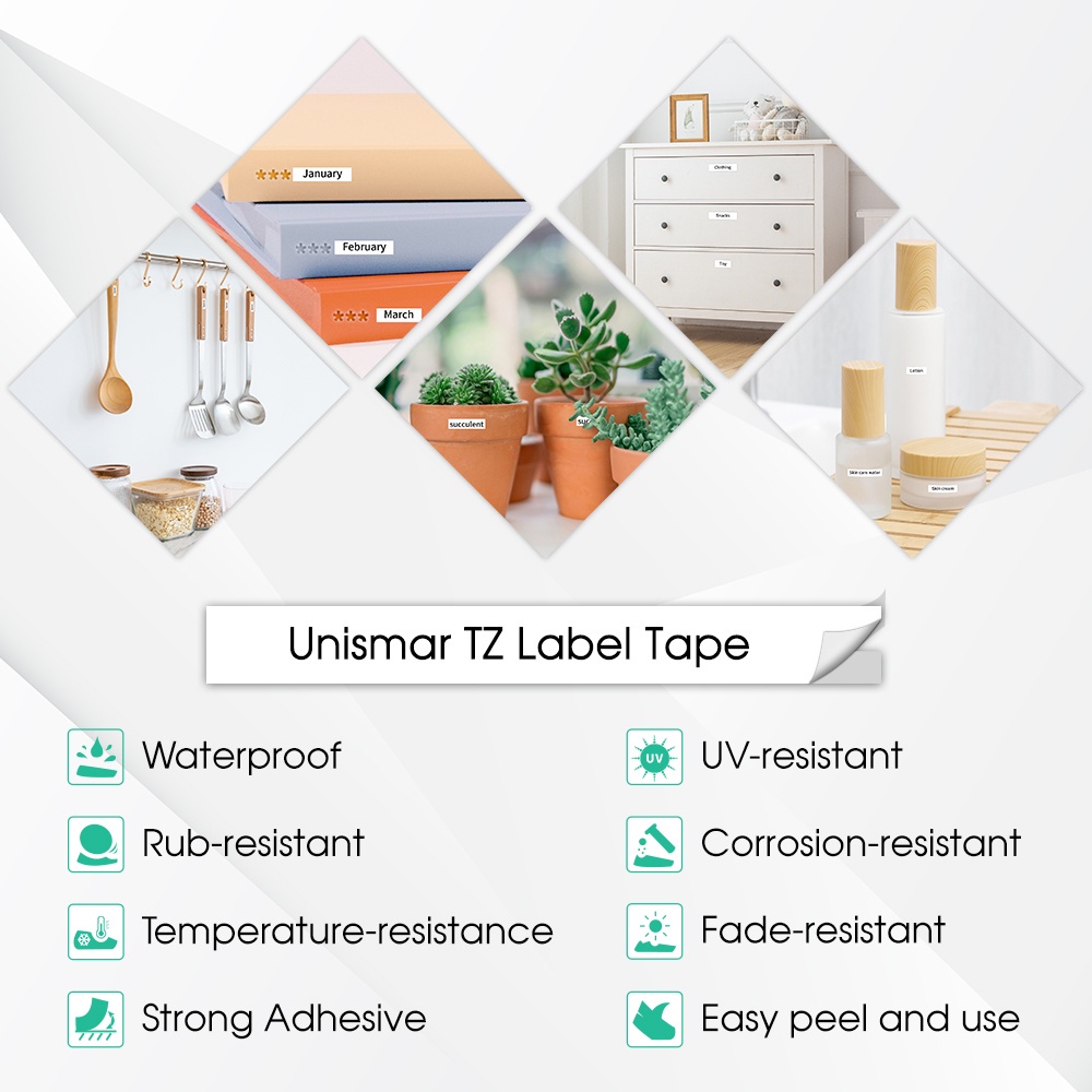 Essential Durable Compatible Brother TZe Tape 6/9/12/18/24mm TZe231 TZe221 TZe211 P-Touch TZe-231 Laminated Label St - Image 4