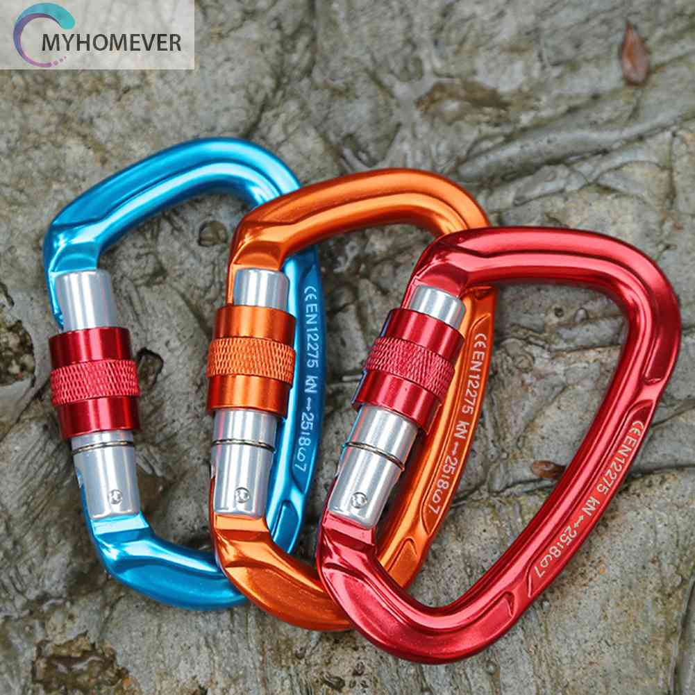 Aluminum Carabiner Outdoor Camping Hammock Buckle Hook Mountain Climbing Tools