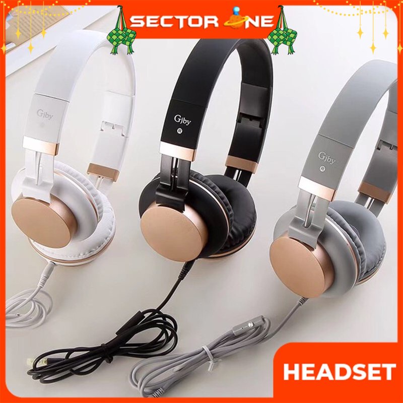 High-Grade Music Headset GJBY GJ-18 Super Bass Headphone with Mic HD Stereo Headphone Over Ear Headphones Cute Headset