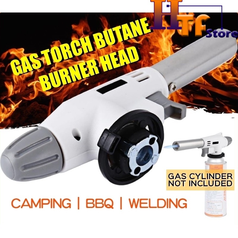 (HEAD ONLY) Multipurpose Torch Butane Burner Head Camping Gas Flame Gun Welding Fire Maker Welding Ignition Lighter