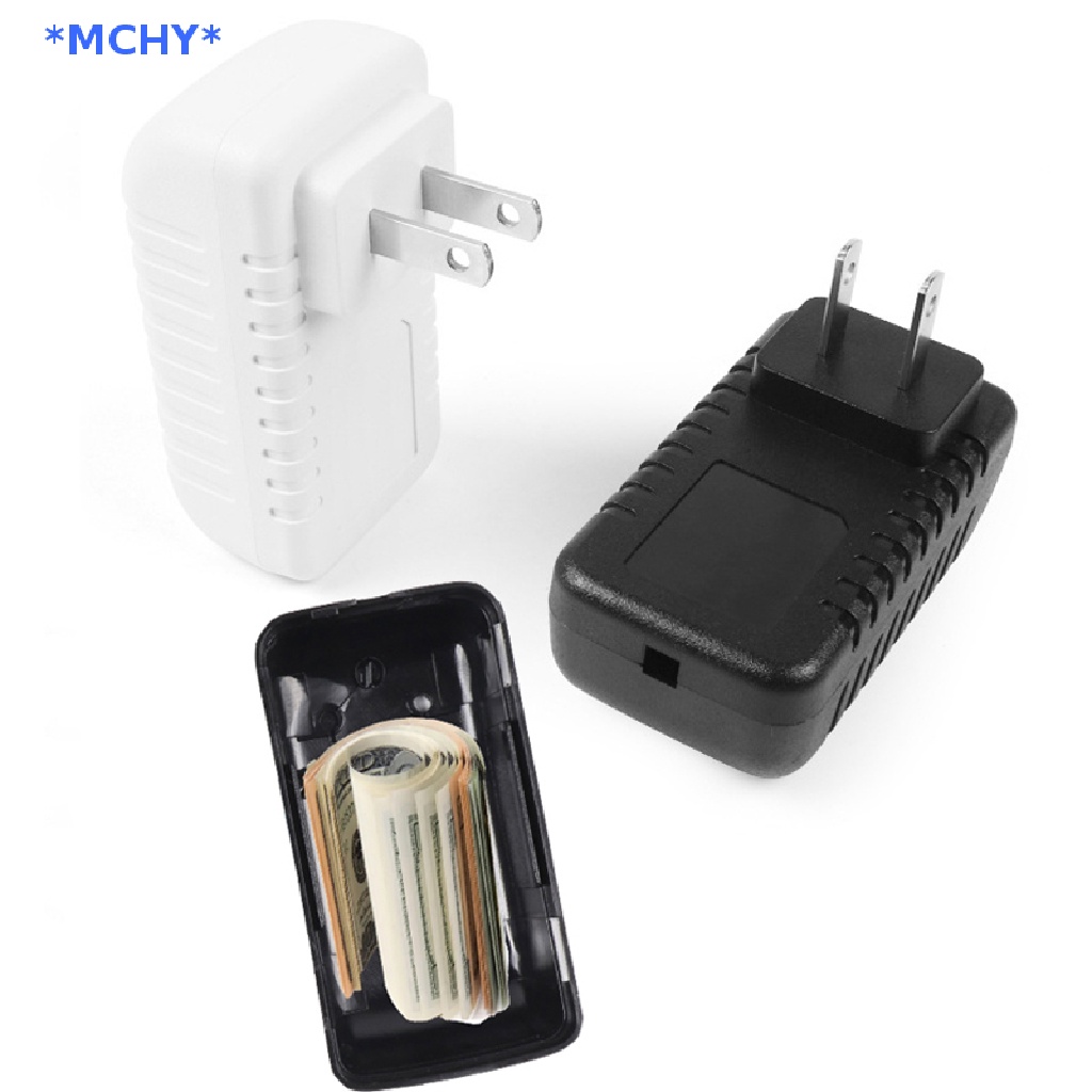 MCHY> Private Money Box Fake Charger Plug Secret Home Hidden Storage Compartment new