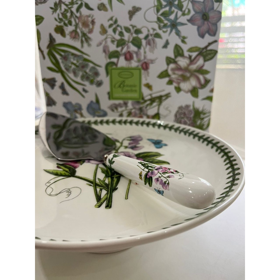 Portmeirion Botanic Garden Cake Plate and Server Set Shopee Malaysia