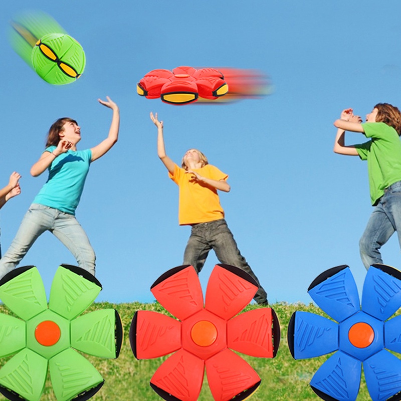 Ready Stock Magic Flying Saucer Ball UFO Flat Throw Disc Ball with 3