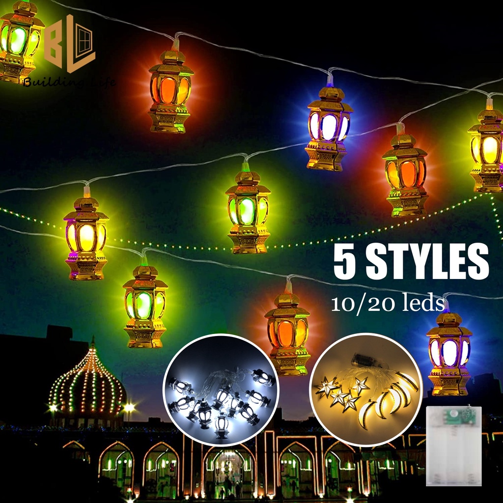 Raya 2023⭐ String Light Hari Raya Decoration Sedondon Lampu Raya Led Lights Lampu Led Home Decoration Ramadan Lights Decorations Lantern Lamp For Indoor Outdoor Muslim Islamic