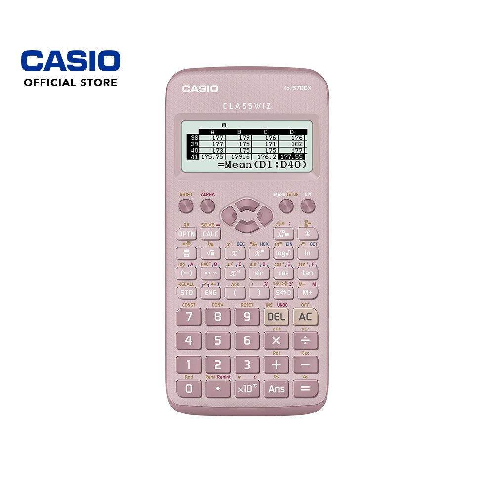 Casio Scientific Calculator FX-570EX-PK Pink