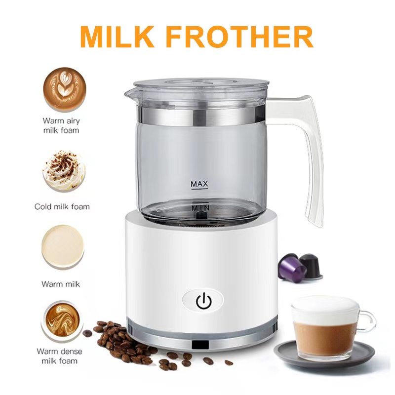 Milk Frother Machine Electric Milk Foam Maker Milk Heater Almond Milk Automatic Milk Frother