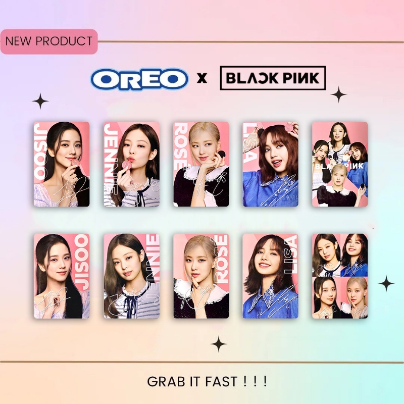 BLACK PINK オレオ　トレカ OREO x BLACKPINK オレオ ブラックピンク トレカ 海外限定