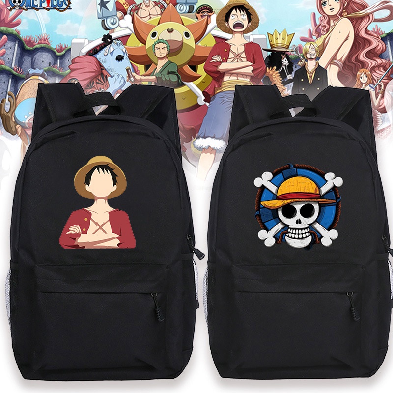 One Piece Luffy Pattern Childrens Bag School Bag Backpack Rucksack Bookbag Travel Bag Rucksack Bookbag Gift for Kids