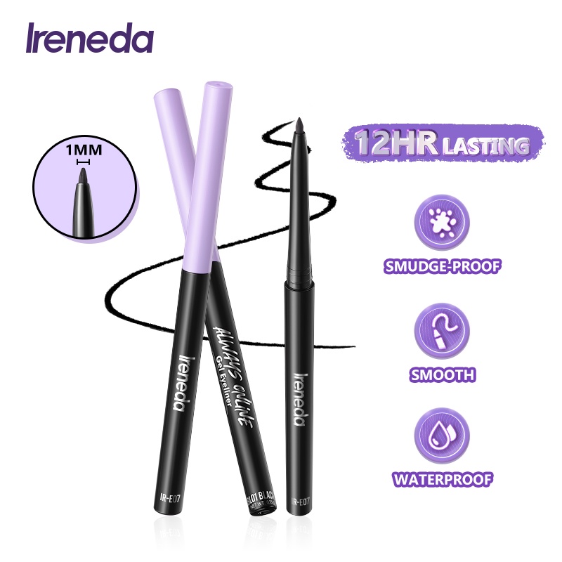 INERENDA Long Wear Gel Eyeliner Smooth Eyeliner Pen Waterpoof Long
