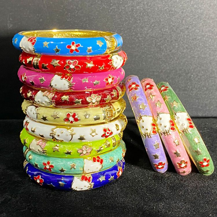 Beijing Cloisonne kitty Cat Children's Bracelet Tourist Souvenir Chinese Style Featured Gifts For Children Birthday