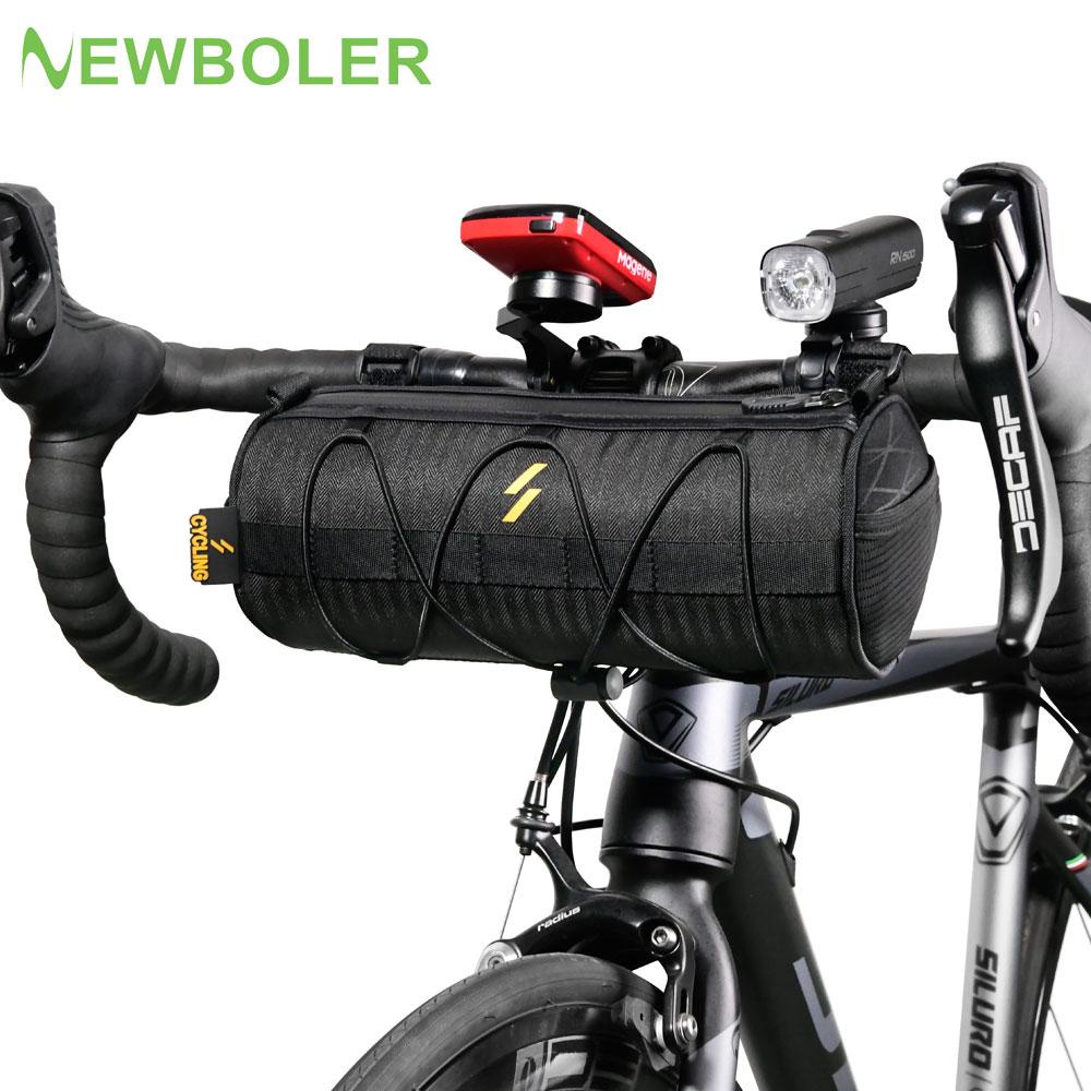 NEWBOLER Bike Bag Cylindrical Handlebar Bag Road Bike Head Hanging Bag