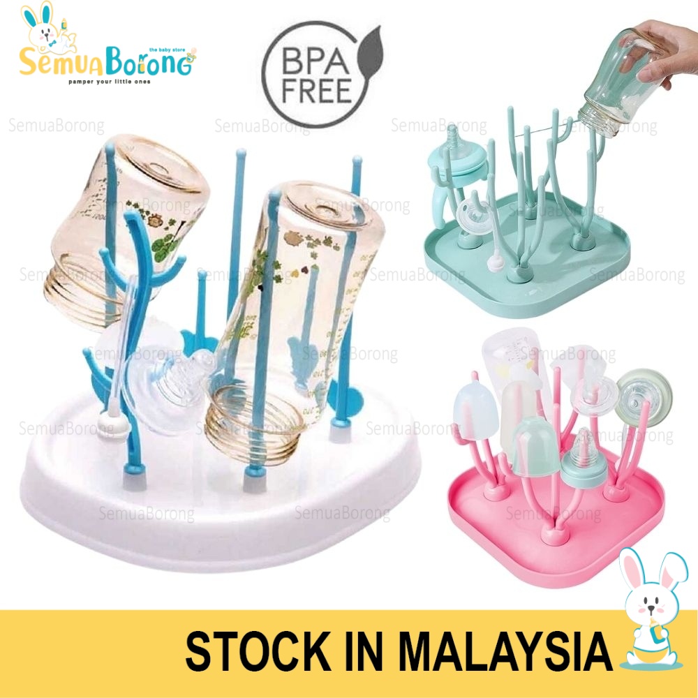 Newborn Infant Baby Milk Bottle Drying Rack Rak Botol Susu Baby 0116