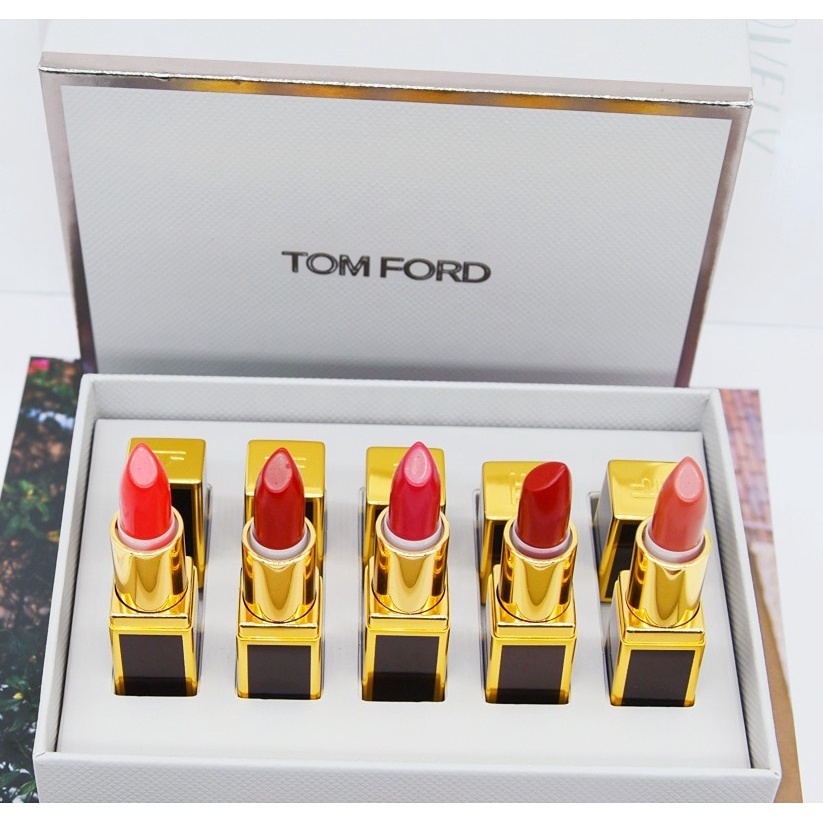 Tom Ford TF black tube mini lipstick set mini sample limited five-piece set  TF口红套装 | Shopee Malaysia