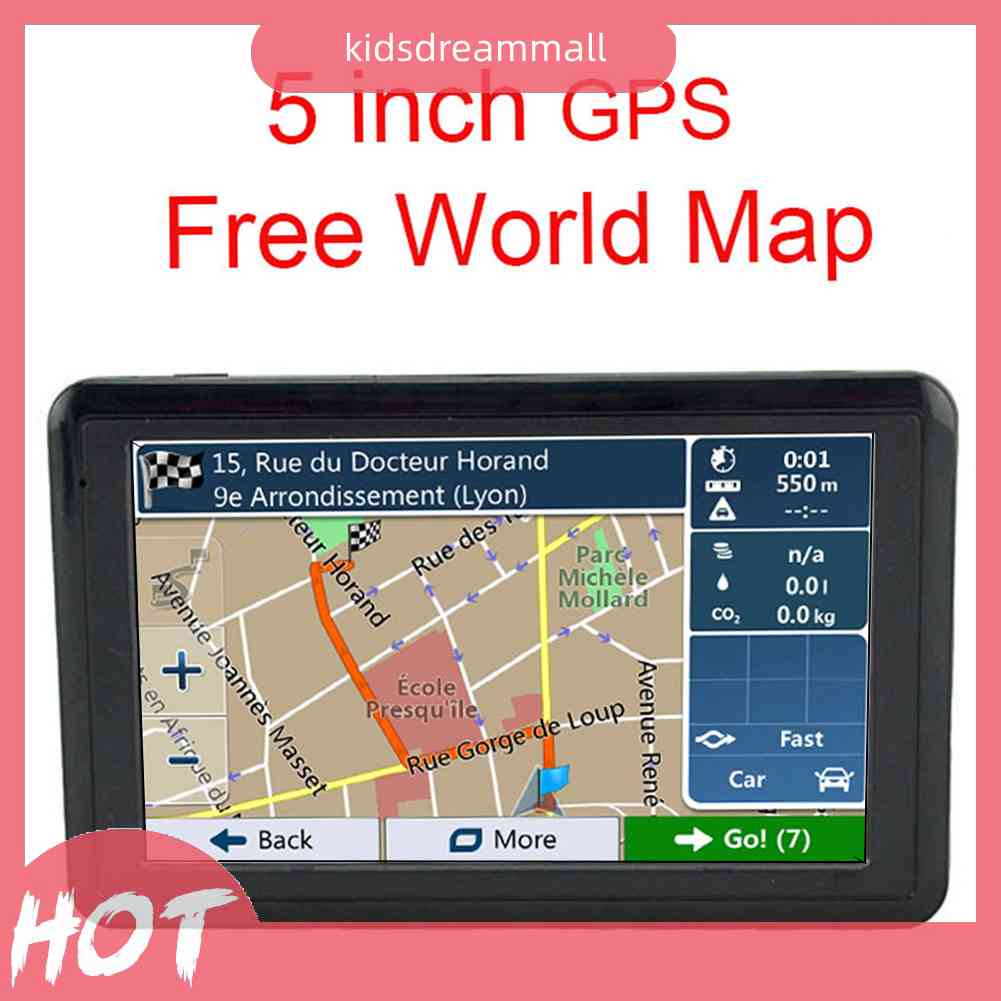 5 inch TFT Touch Screen HD GPS Device Maps Car FM Satellite GPS Navigation