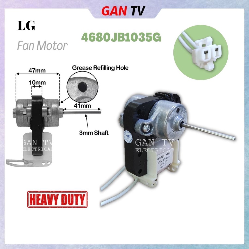 Heavy Duty LG/Panasonic 4680JB1035G Refrigerator Fridge Fan Motor