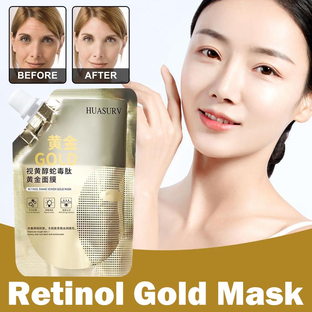 Retinol Snake Venom Peptide Gold Mask Moisturizing Skin Care Clear Moisturizing Anti-aging Control Mask Skincare