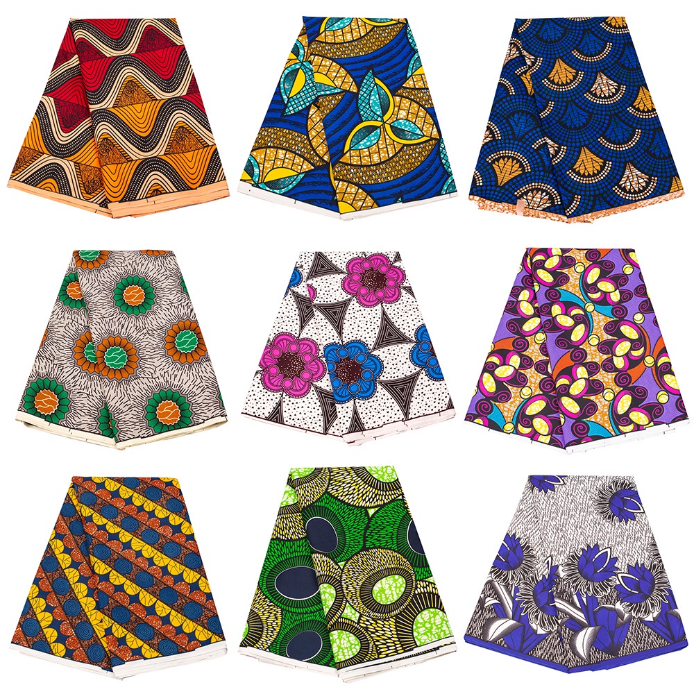 Batik Fabric African Ethnic Printing Double-Sided Wax Cloth Indigenous Clothing