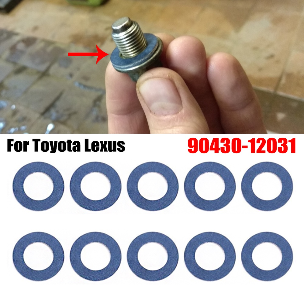 [Ready Stock] 10xCar Engine Thread Oil Drain Sump Plug Gaskets Washer