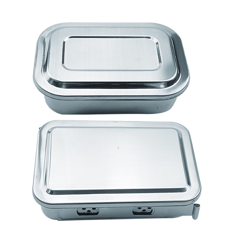 Dental Instruments Tray Stainless Steel Storage Box with Lid Steriliser Container For Dentist Storage Box