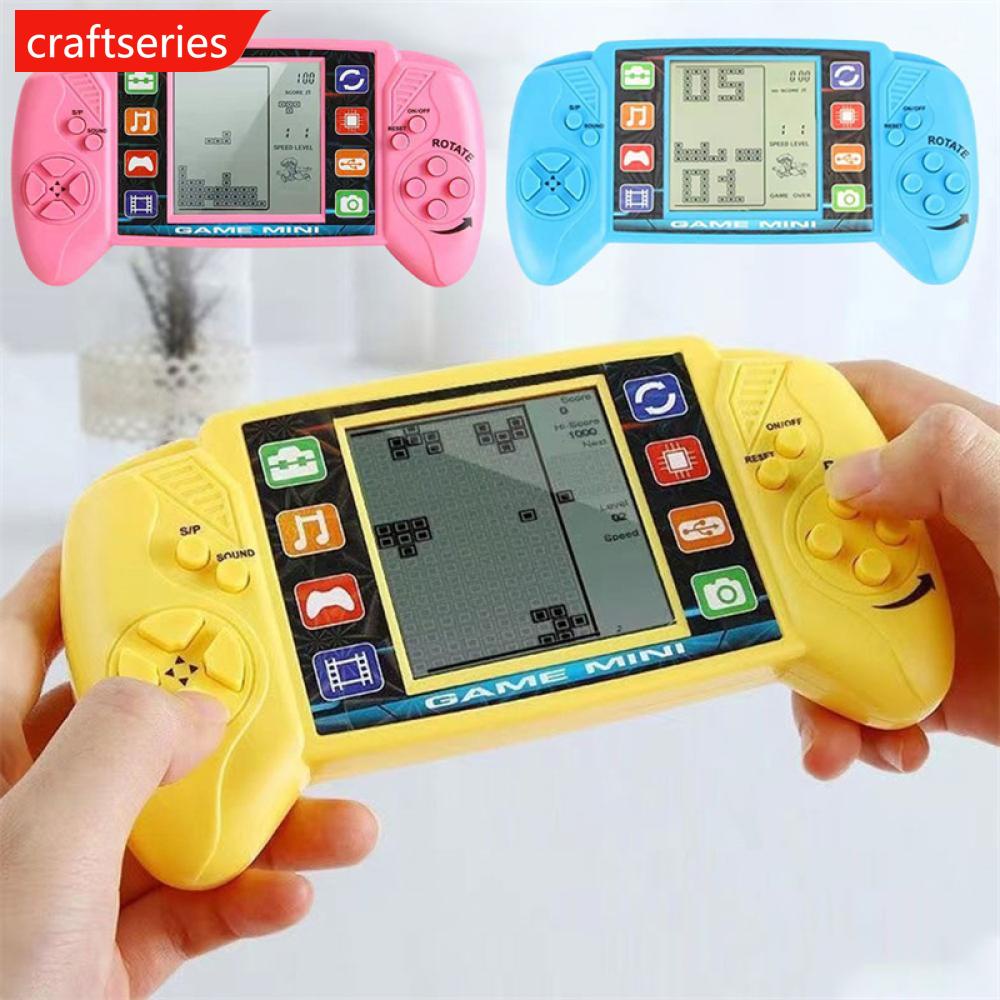 CRAFTSERIES 3.5 Inch Large Screen Portable Retro Gaming for Tetris Console Children's Nostalgic Pocket Handheld Game Console Kids Game Toys R1V2