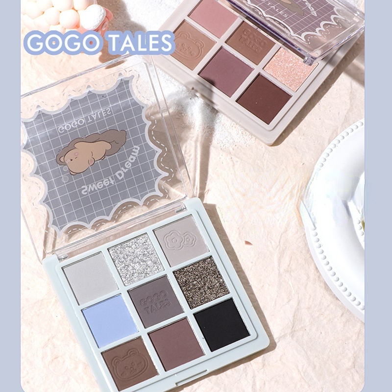 Gogo Tales Fairy Tale House Eye Shadow Plate Matte Pearlescent Earth Color Autumn and Winter Novice Beginner GT438