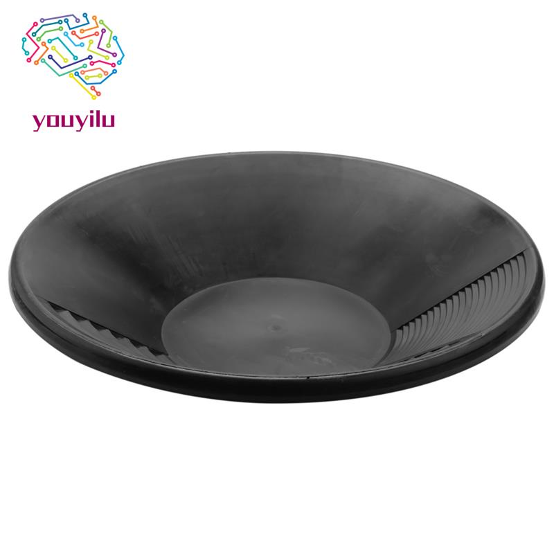 Black Plastic Gold Pan Basin Nugget Mining Dredging Prospecting for Sand Gold Mining Manual Wash Gold Panning Equipment