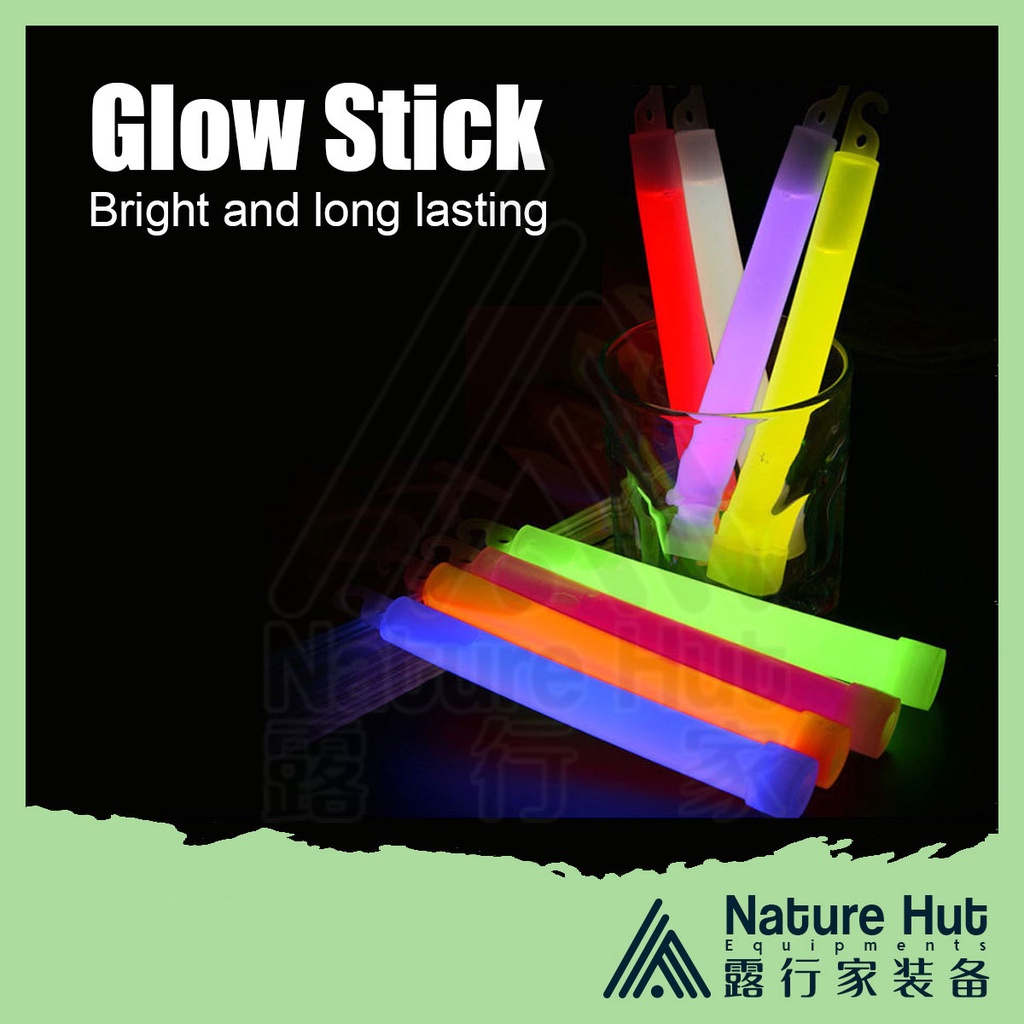 Glow Stick Light 6 inch Party Concert Safety Emergency Outdoor Hiking Camping Survival Kit Glowing Stick Lampu Kecemasan