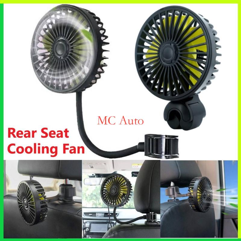 【Limited Offer】 ️Car Rear Seat Fan Headrest Cooling Fan USB Fan Seat Headrest USB Fan Auto headrest fan Kipas Kereta