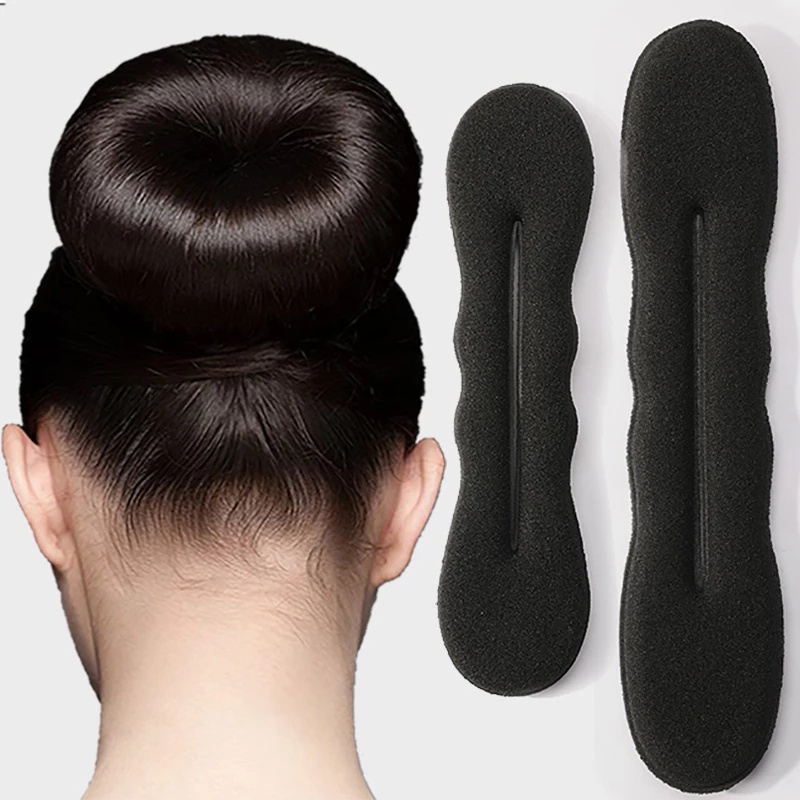 Women Simple Sponge Wrap Hair Band Hair Band Ladies Magic Hair Bun Maker Hair Scrunchies Twist Donut Bun Curler DIY Donut Bun Hair Styling Tools Fashion Styling