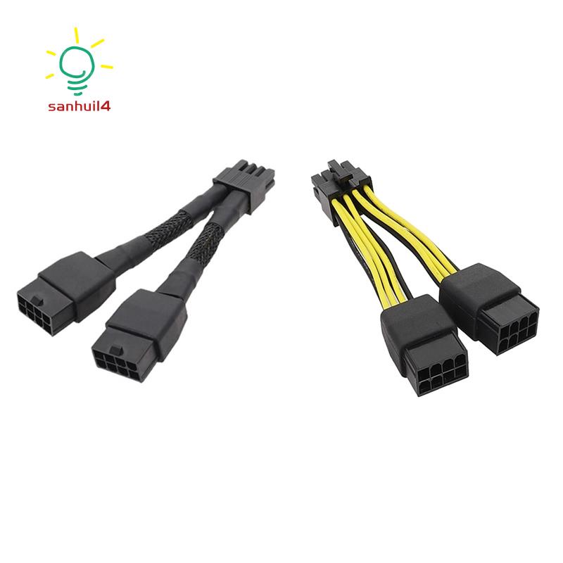 Dual 8Pin to 8Pin Power Cable Graphics Card Power Cord Cable for NVIDIA