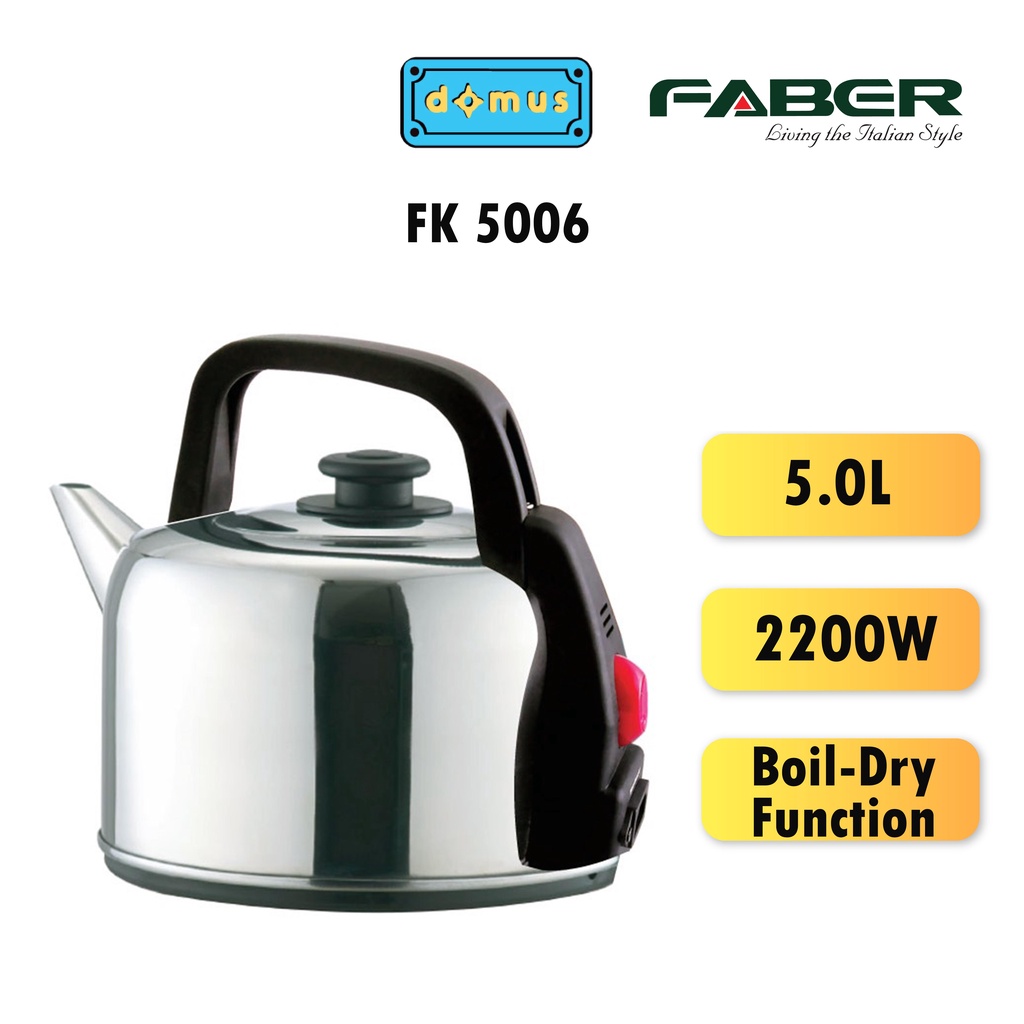 Faber Stainless Steel Electric Kettle (5L) FK5006 / FK 5006