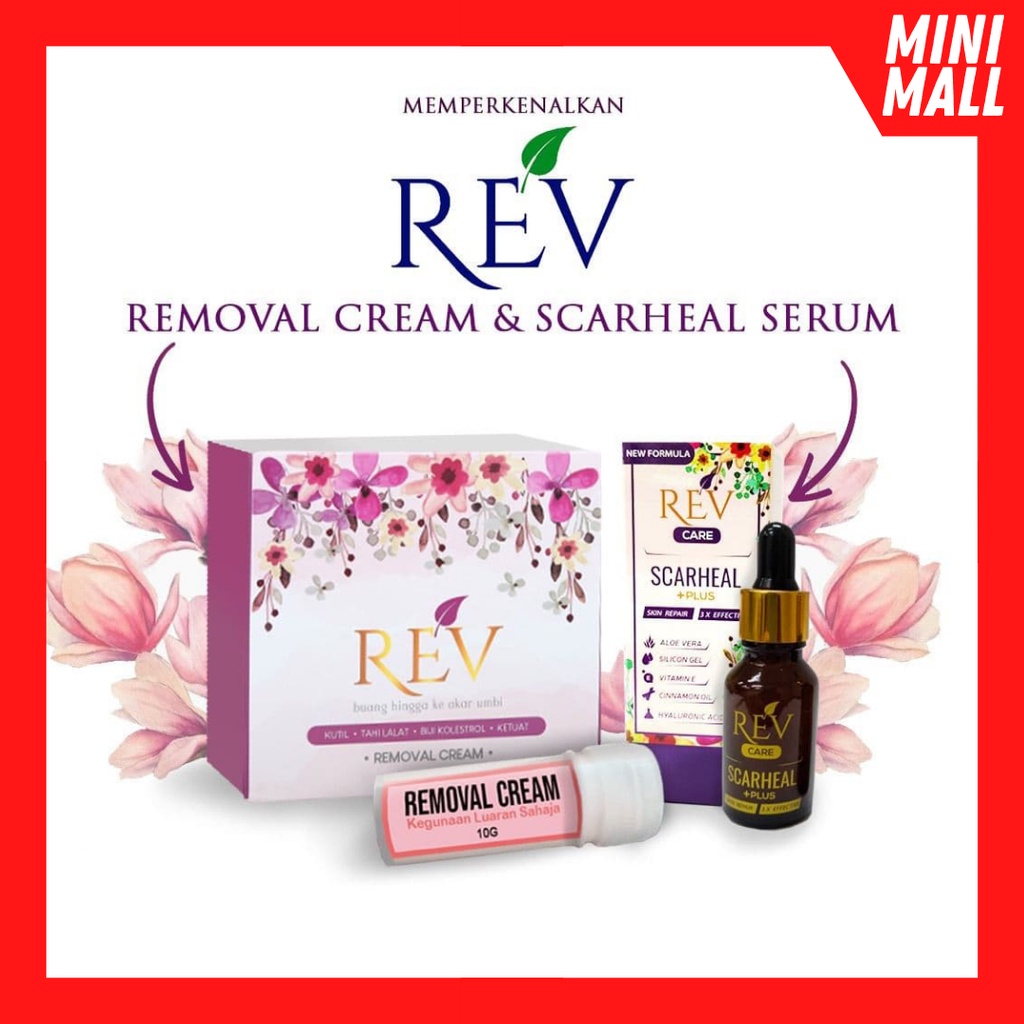 【DIRECT HQ+FREEGIFT】REV REMOVAL CREAM UBAT KETUAT MENGHILANGKAN BIJI KOLESTROL TAHI LALAT