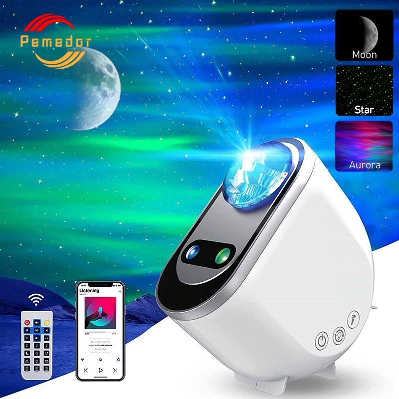 NEW Northern Light Aurora Projectors Galaxy Star Projector Starry Sky Moon Lamp Decoration Bedroom Home Room Luminaires Gift