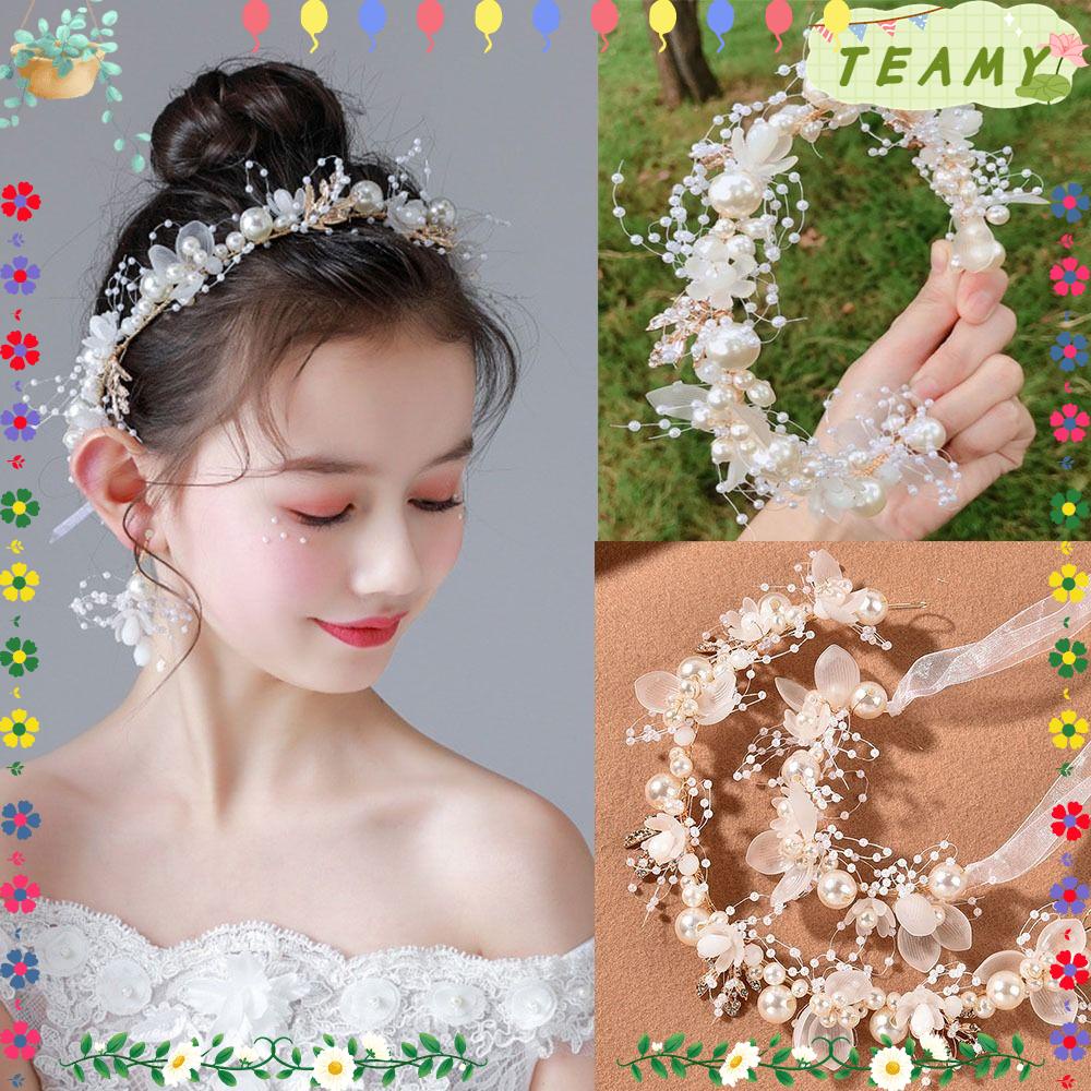 TEAMY Pearl Wrist Flower New Dancing Party Decor Bridal Prom