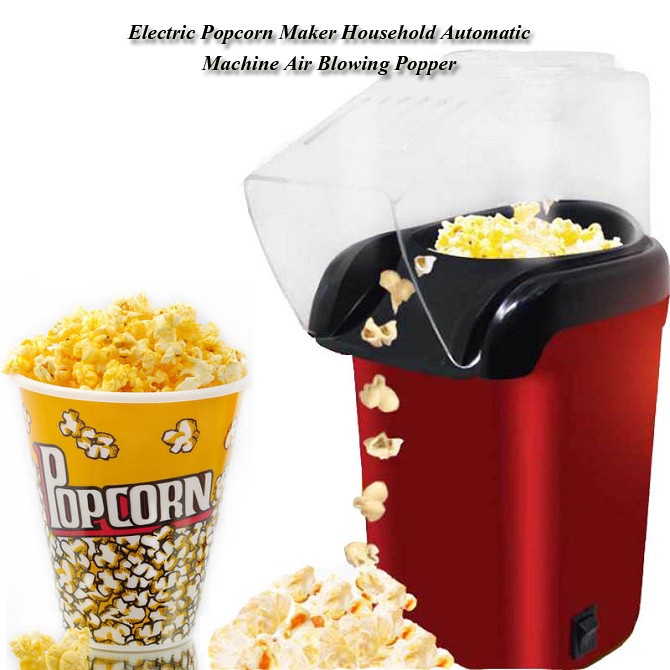 Electric Popcorn Maker Household Automatic Machine Air Blowing Popper