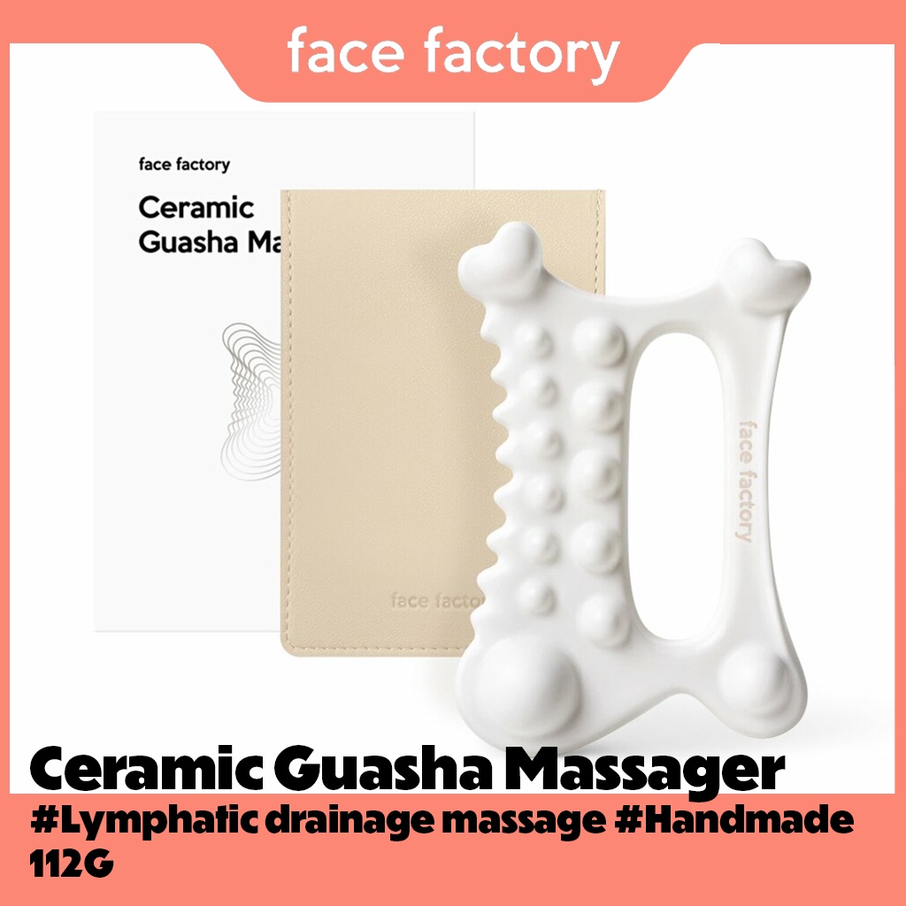 [FACE FACTORY] Korean Ceramic Guasha Massager /for Lymphatic drainage massage