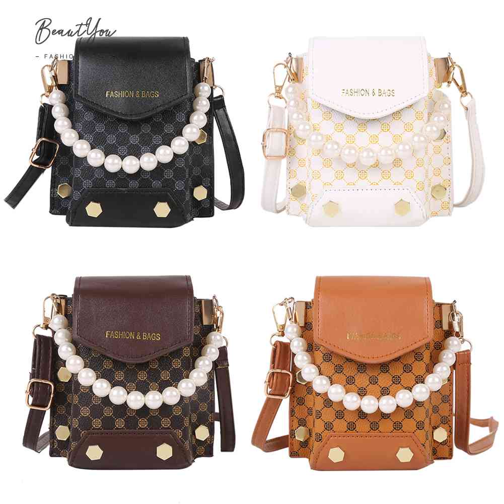 [2023 New Bags] Online fashion 2022 Korean minority mobile phone bag pearl handbag ins new [BeautYou.my]