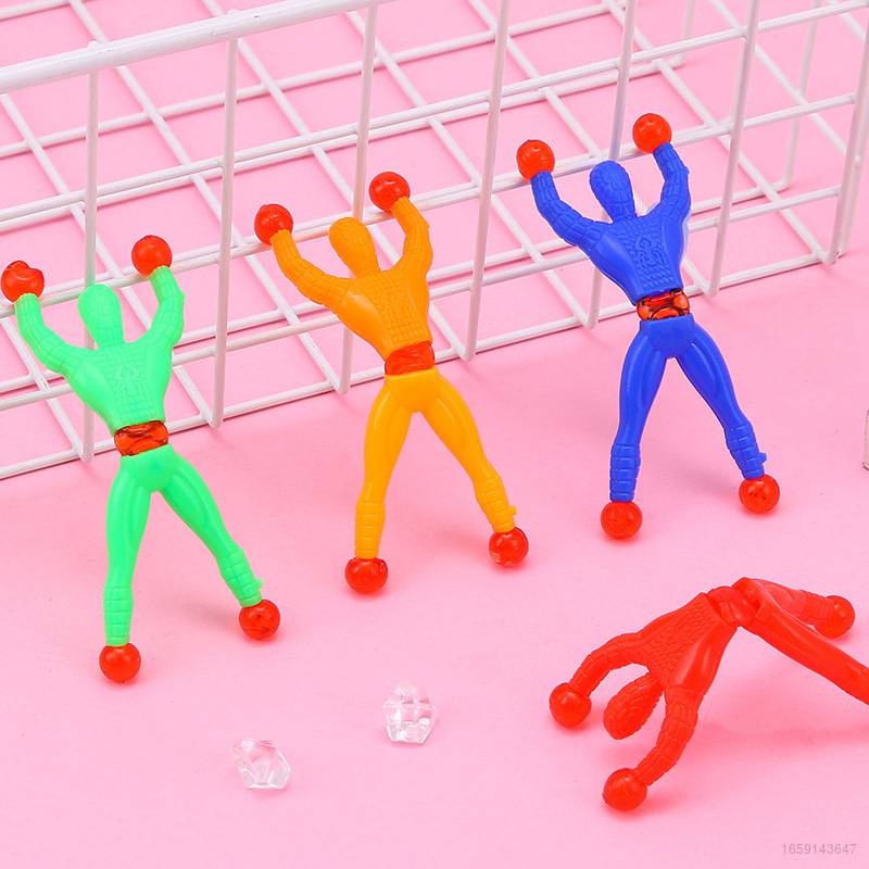 Cute Kids Toy Sticky Wall Climbing Flip Rolling Men Climber Spiderman Toys Flexible Climb Sticky Men Favors Children Gift