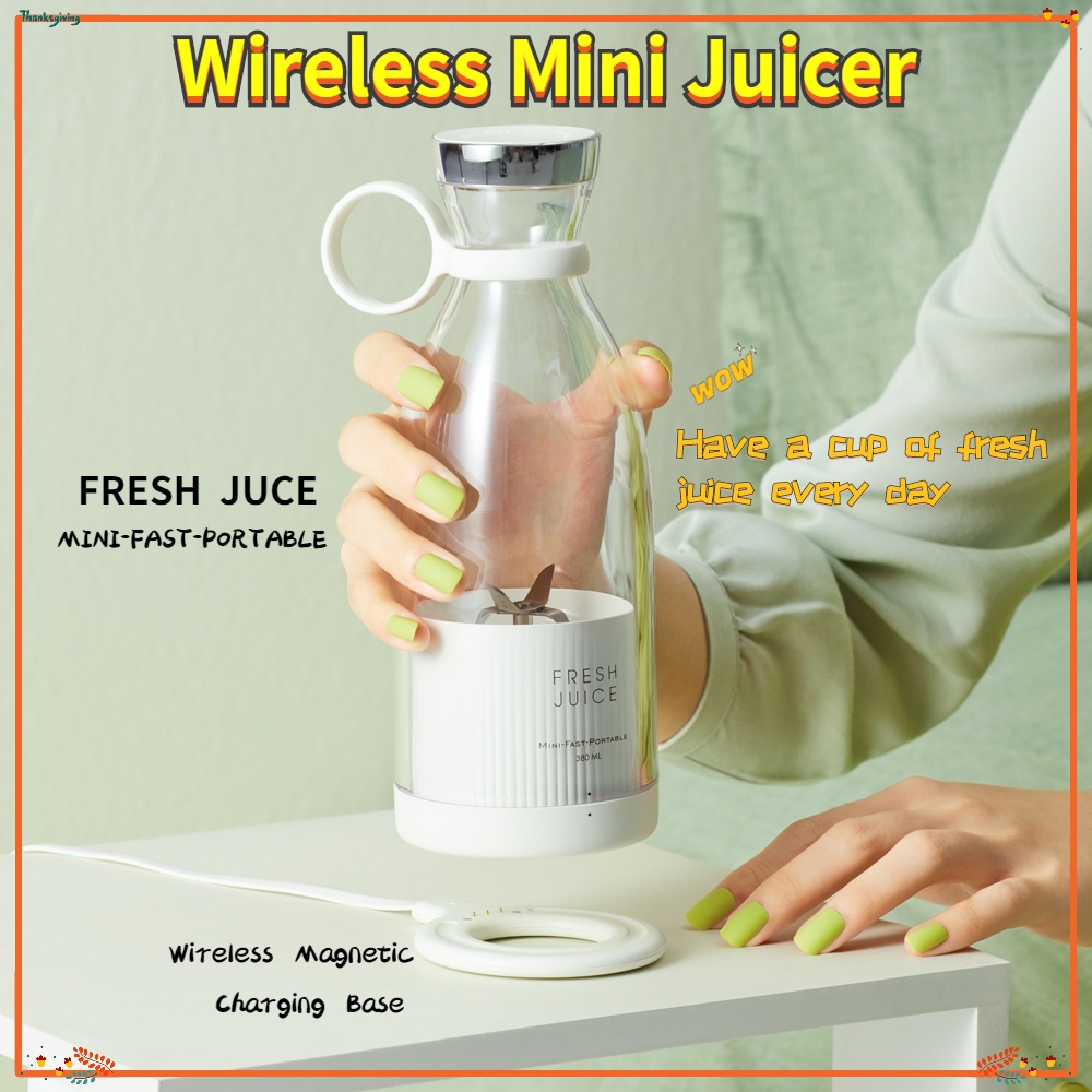 Cordless fresh fruit juice extractor Portable mini rechargeable mixer Household multi-function electric juicer