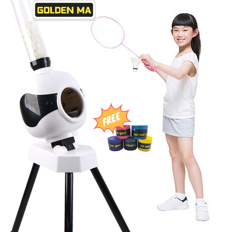 GIFT Adult Kid Automatic Badminton Service Machine Robot Portable Outdoor Indoor Ball Pitching Trainer Device