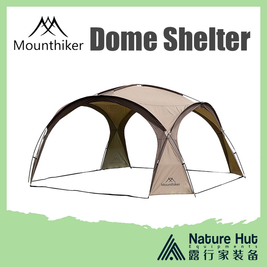 Mountainhiker Dome Shelter Camping Tent Outdoor Mounthiker Khemah Portable Black Door Cloth Mesh Nature Hut Equipments